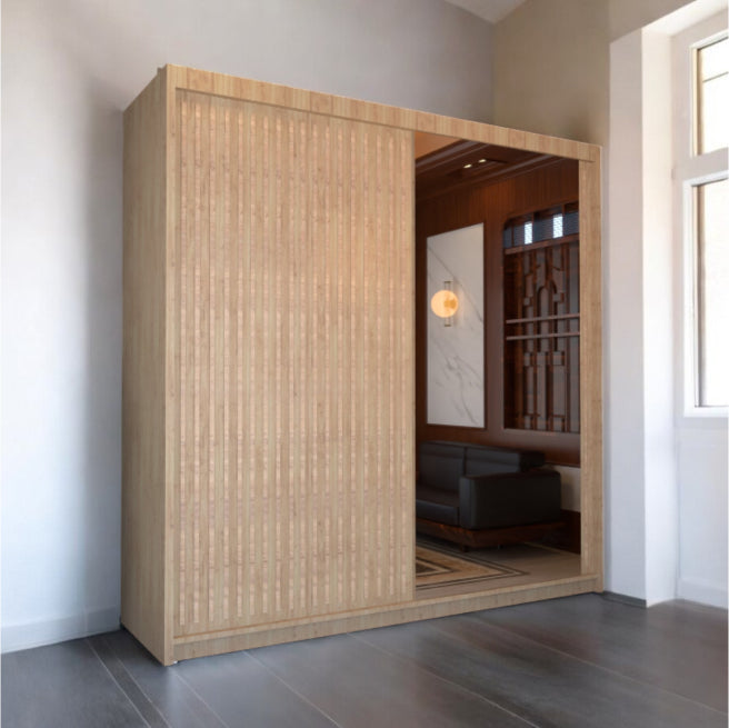 Royal High Gloss Sliding Wardrobe with Mirror- UK Storage Solution