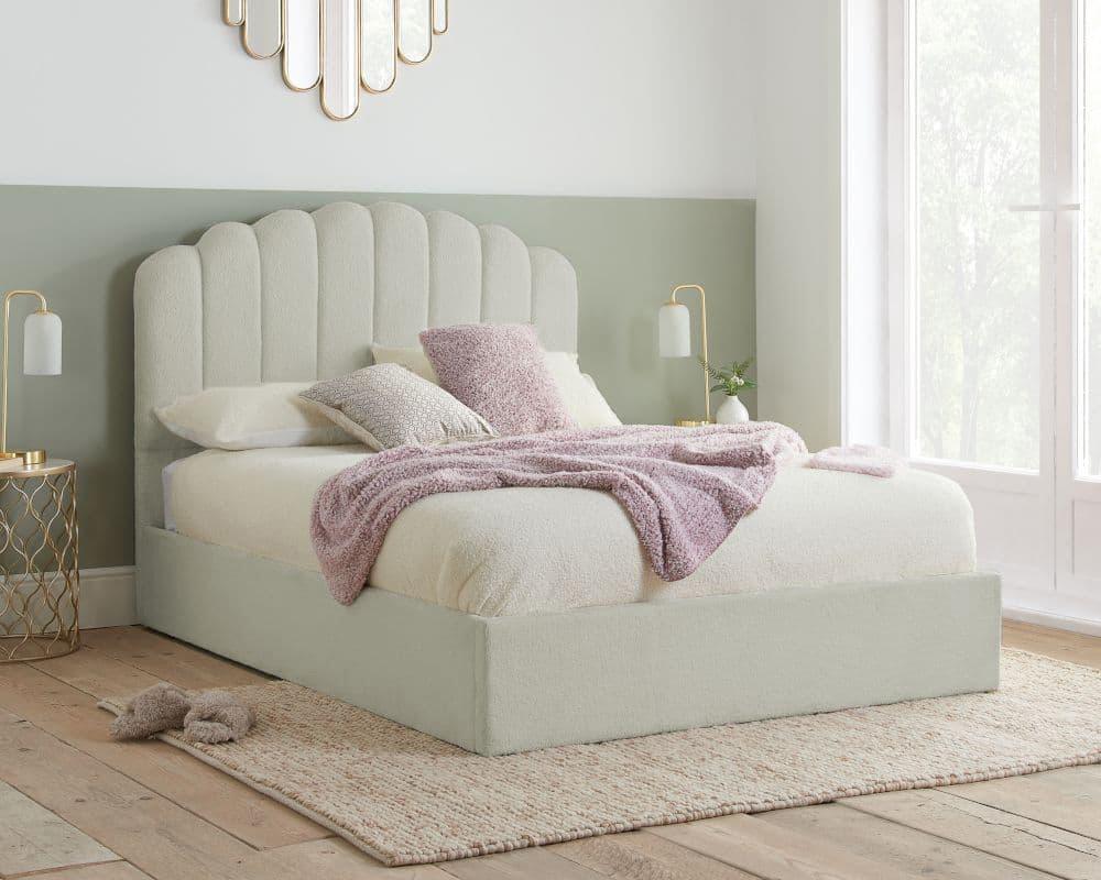 Teddy Fleece Ottoman Bed UK - Klarna 0% APR & Handmade - Furniture Home