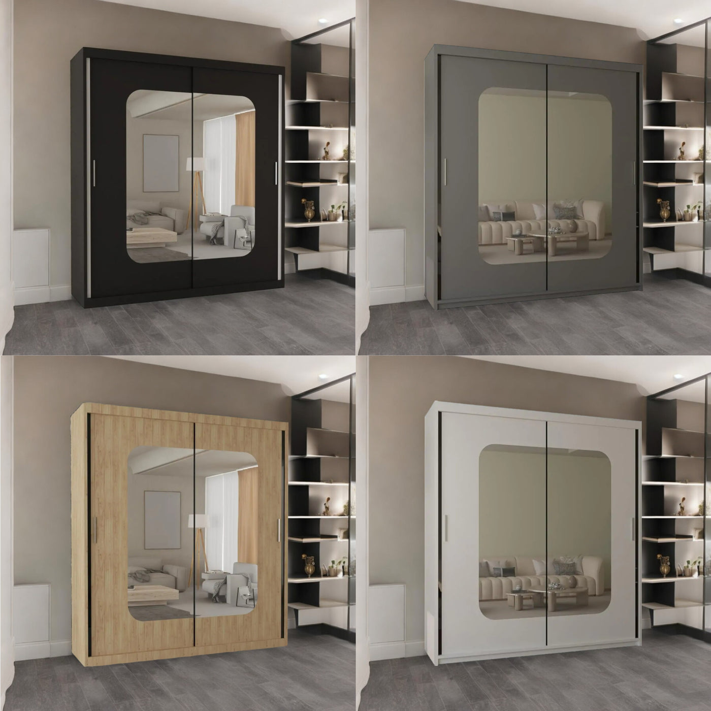 Ultimate Sliding Wardrobe with Mirror | Storage Solution for UK Bedrooms
