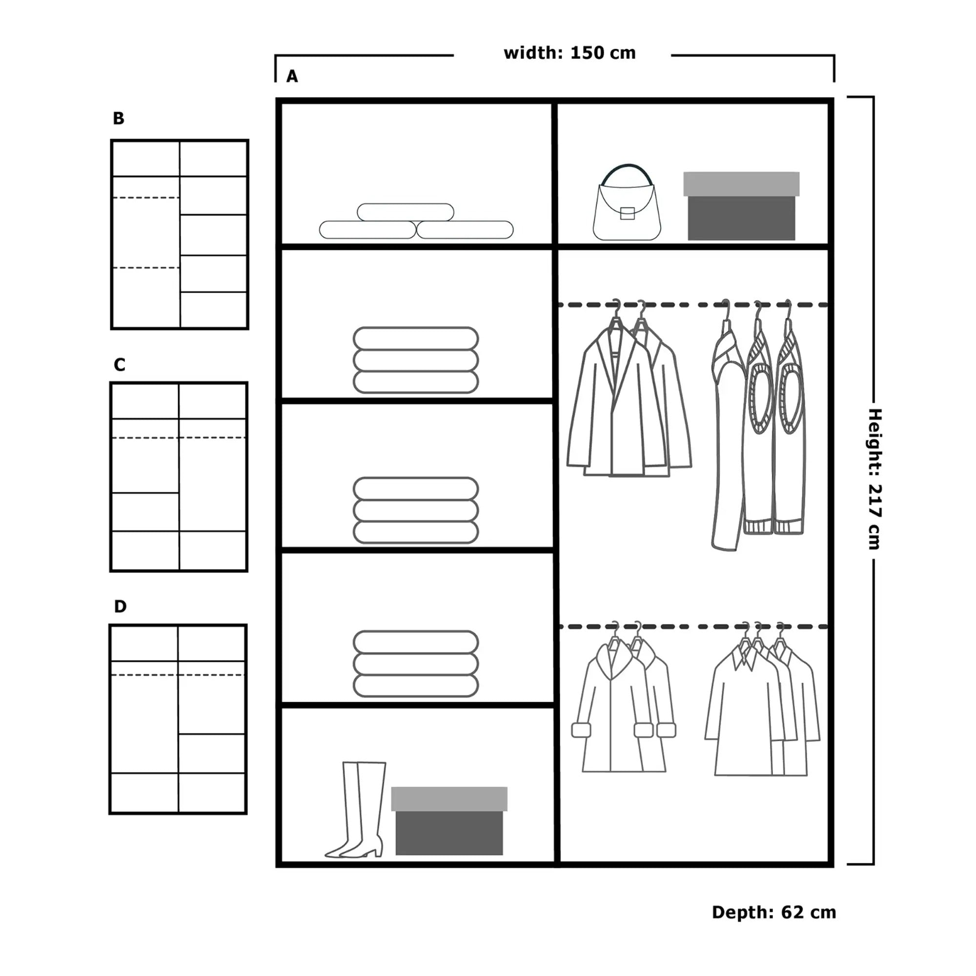 LISBON Mirrored Sliding Door Wardrobe – Modern Finish UK Storage