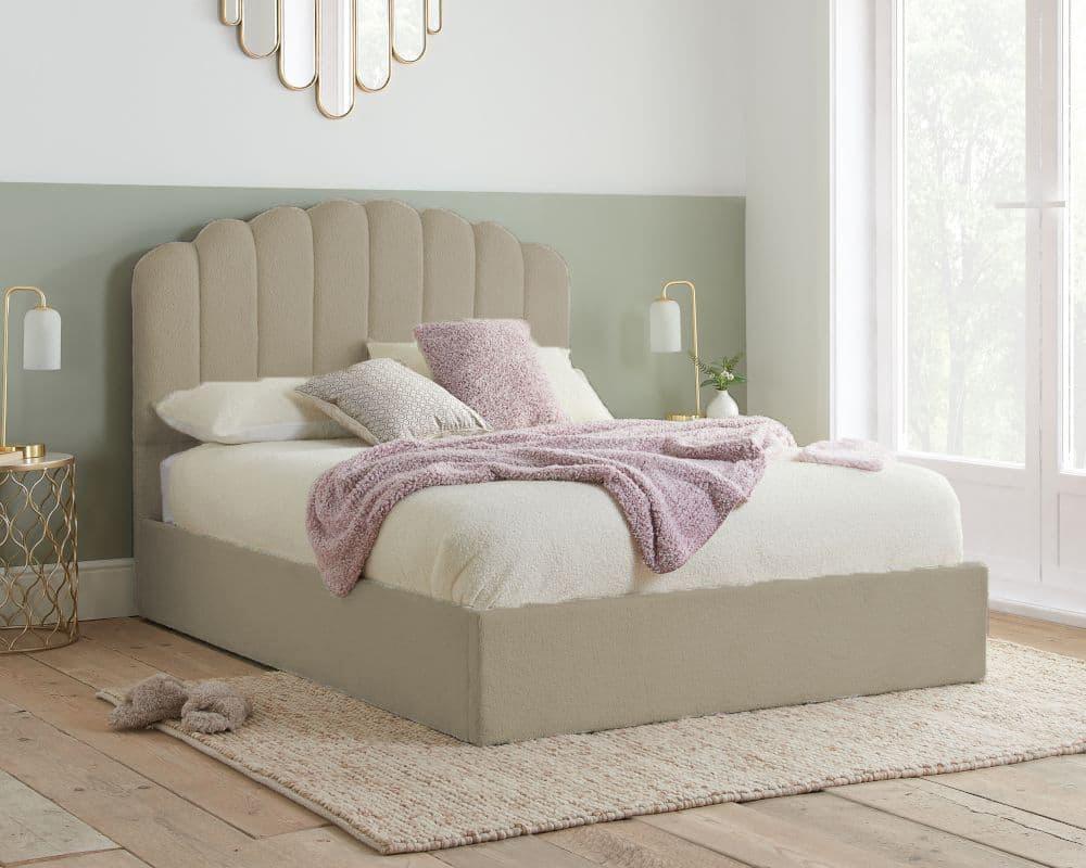 Teddy Fleece Ottoman Bed UK - Klarna 0% APR & Handmade - Furniture Home