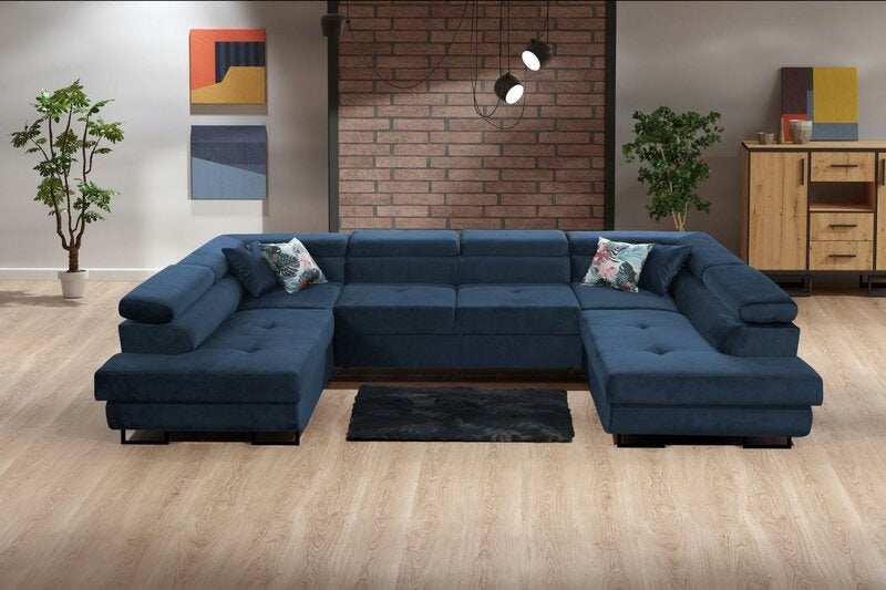 U-Shaped Sofa Bed Storage Feature UK Hidden Compartment